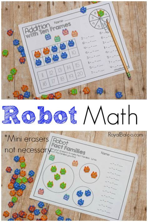 Robot Math Worksheet 的图像结果