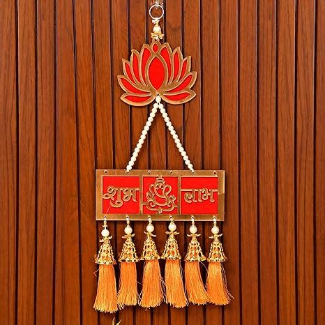 Buy CraftVatika Shubh Labh Wall Hanging Latkan Diwali Decoration for ...