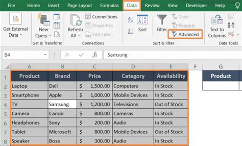 Image result for How to Use Advanced Filtering Excel