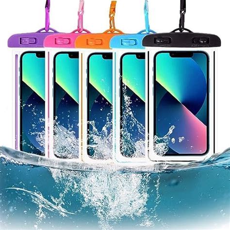 Waterproof Mobile Pouch with Hanging Thread Universal Underwater Phone ...