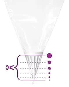 Buy Patisse 10 Cut-Off Tips Built Into Disposable Pastry Bags, One Size ...