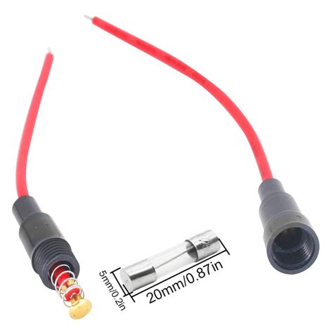 Inline Glass Fuse Holder Screw-Type for 5×20 & 6×30 Fuses | Makerbazar