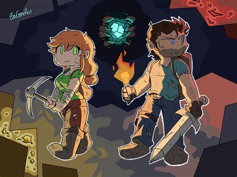 Alex and Steve : r/Minecraft