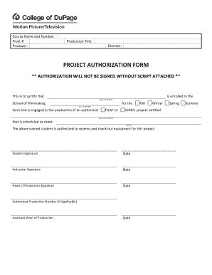 Project Authorization Checklist 的图像结果