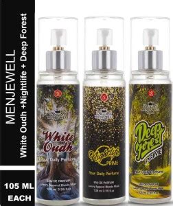 Buy Menjewell White Oudh,Nightlife,Deep Forest Eau de Parfum - 315 ml ...