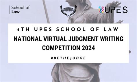 4th National Virtual Judgment Writing Competition | UPES Dehradun