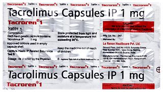 Tacroren 1 Capsule 10: Uses, Side Effects, Price & Substitutes