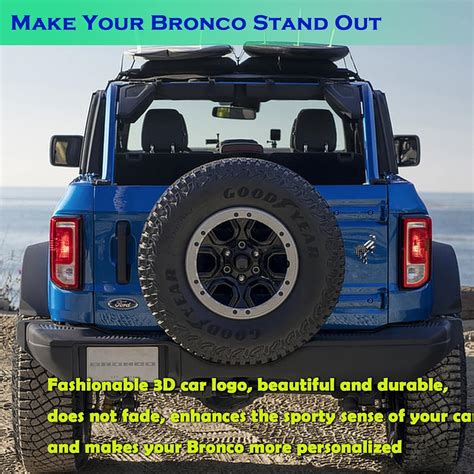 Buy COSAITA Bronco Rear Tailgate 3D Horse Badge Emblem Decal Logo ...