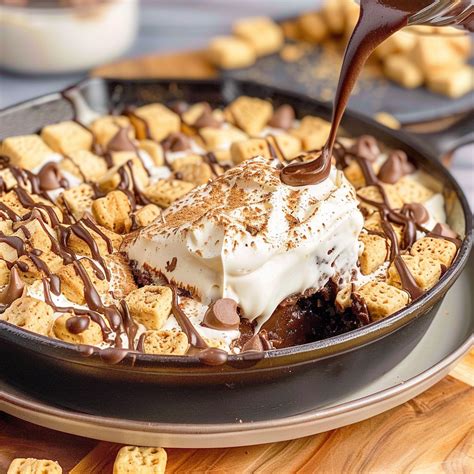 S'mores Dip Bake with Graham Cracker Crust