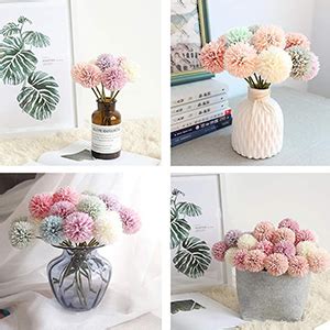 Buy TIED RIBBONS Set of 6 Decorative Artificial Chrysanthemum Ball ...