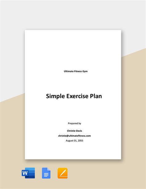 Exercise Tips Template 的图像结果
