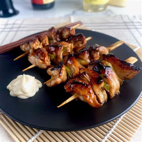 Teriyaki Chicken Skewers with Scallions