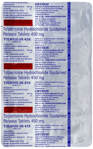 Tolwise Sr 450 Mg Tablet 10 - Uses, Side Effects, Dosage, Price | Truemeds