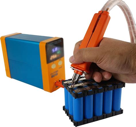 Amazon.com: Cordless Spot Welder Pulse Spot Welder Portable Battery Welding Equipment for 18650 ...