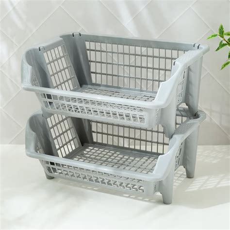 Buy Fiesta Fierce Set of 2 Polypropylene Versatile Basket from Home ...