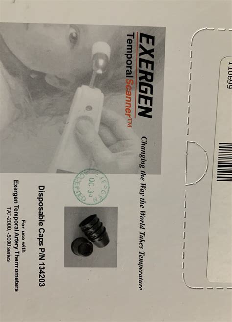 100 - Exergen Temporal Scanner Disposable Caps 134203 TAT-2000 TAT-5000 ...