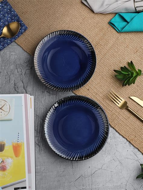 Buy The Decor Lane Ceramic Hand-Painted Pasta Plate| Soup Plate | Snack ...