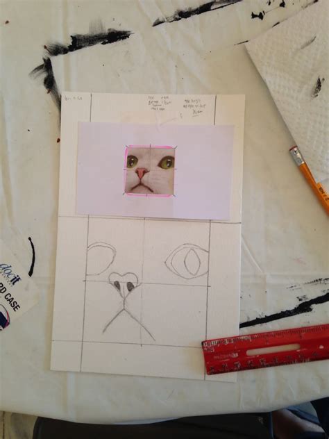 Grid Method Drawings — The Art Room