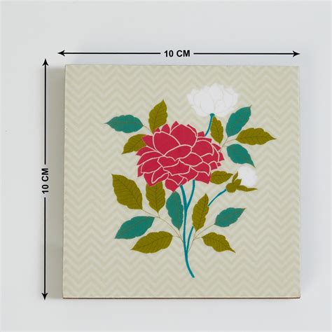 Buy Corsica Bela Set of 6 Wood Coasters from Corsica by Home Centre at ...