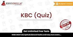 KBC (Quiz) Mock Test 2020 | Unlimited Online Test Series & Speed Tests ...