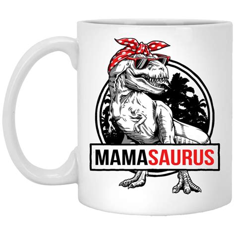 Buy Mama Mug - Mamasaurus T-Rex Dinosaur Funny Mama Saurus Family ...