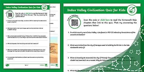 Indus Valley Civilisation Quiz for Kids