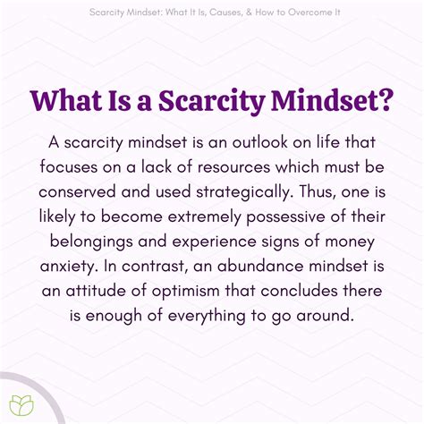 What Is a Scarcity Mentality?