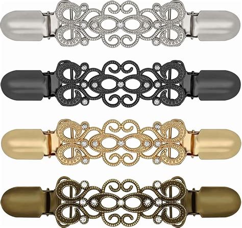 4-Piece Vintage Dress Cinch Clips Set - Waist Cincher & Shawl Clips for ...