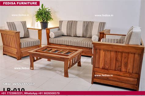 Teak Wood Setty Teak Wood L Shape Sofa Mini Wooden Sofa Set Wooden Sofa ...