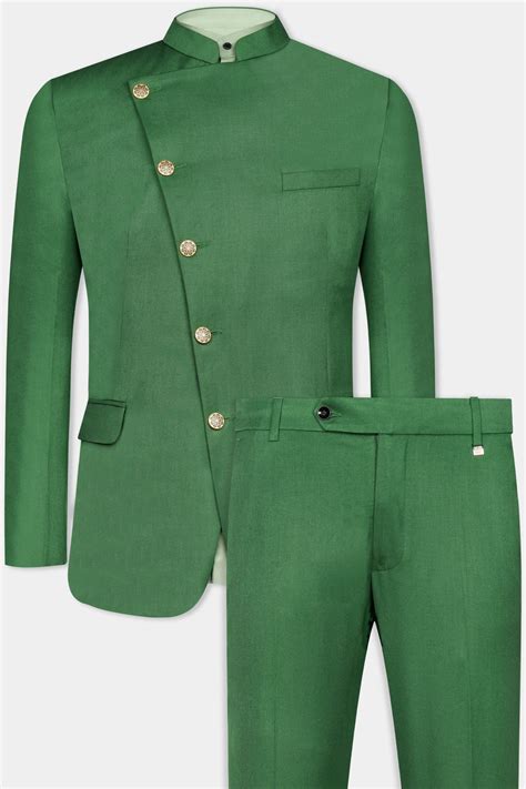 Shop Premium Green Suits For Men In India - French Crown