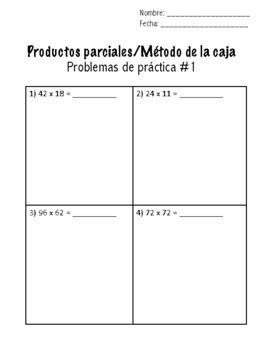 Partial Product Box Method 的图像结果