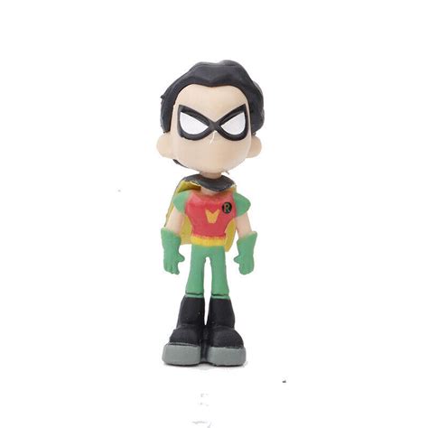 Buy 6Pcs Teen Titans Go Robin Cyborg Beast Boy Raven Starfire Action ...