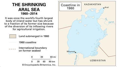 Aral Sea | Description, History, Map, Shrinking, & Facts | Britannica