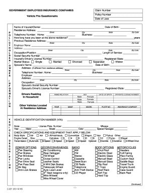Geico C-221 2014-2026 - Fill and Sign Printable Template Online