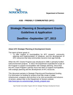 Age-Friendly Communities Strategy and Action Plan Doc Template | pdfFiller