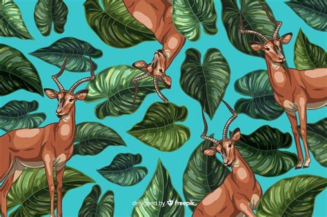 Tropical Animals Pattern 的图像结果