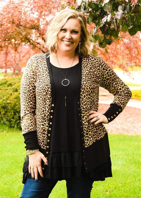 Favorite Leopard Print Snap Cardigan: S-3XL | Cardigan, Leopard ...