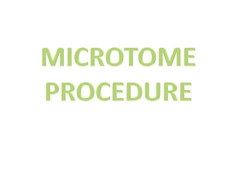 Image result for Microtome Tutorial