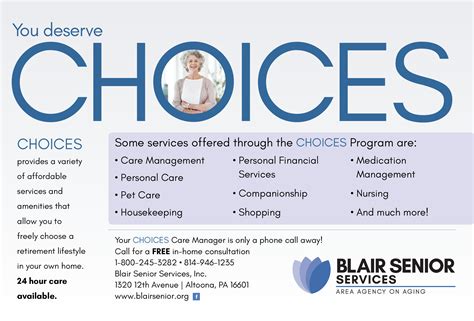 Choices Blog Header Image – Blair Senior Services