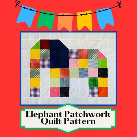 Image result for Patchwork Elephant Pattern