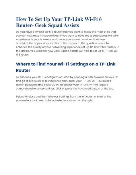 Image result for TP-LINK Wireless Setup