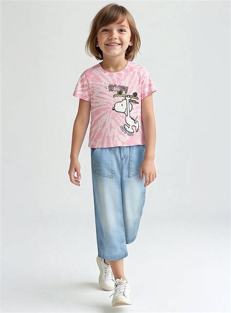 Buy Girls Sequins Snoopy T-shirt Online at just Rs. 399.0 ...