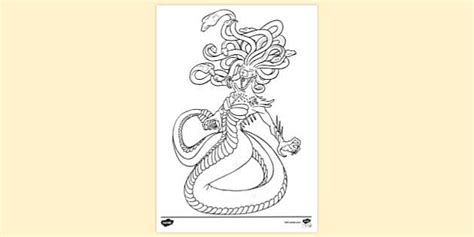 Gorgon Colouring Sheet | Colouring Sheets (teacher made)