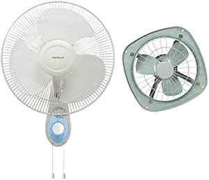 Havells Platina High Speed 400mm Wall Fan (White) Ventil Air DSP 230mm ...