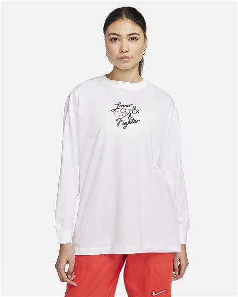 Nike Sportswear Women's Oversized Long-Sleeve T-Shirt. Nike IN