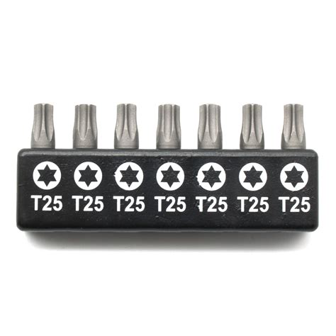 TMAX 7 pc T25 Torx Star 6 Point T-25 Screwdriver Impact Ready 1 Inch ...