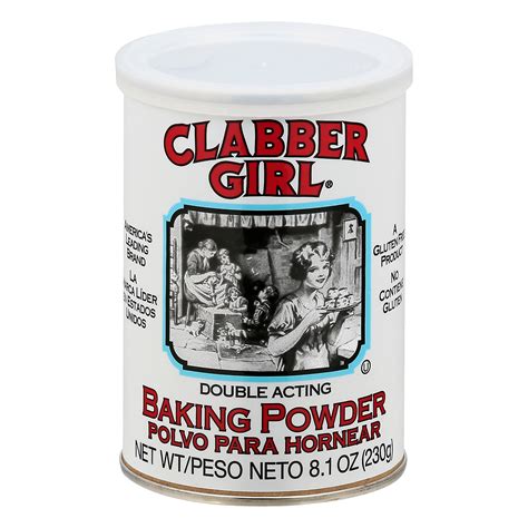 Clabber Girl, Gluten-Free, Double Acting Baking Powder, ( 8.1 oz, 1 ...