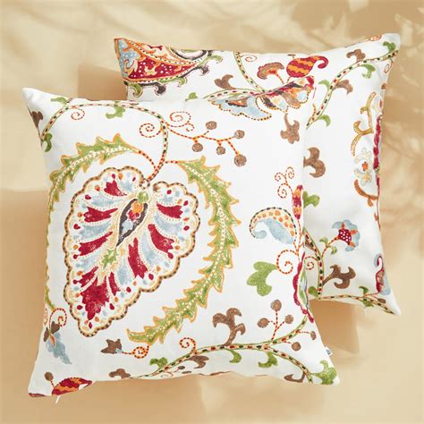 Buy Corsica Florish Set of 2 Printed Cushion Covers - 40x40cm from ...