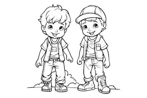 Little Boy Coloring Pages
