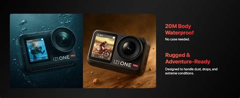 IZI One Pro 5.7k Action Camera | Ultra HD Sony STARVIS Sensor | 20M ...